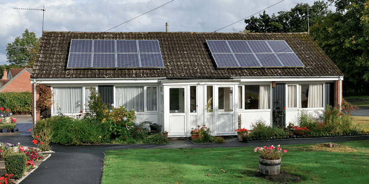 east coast residential home with surf clean energy solar panels